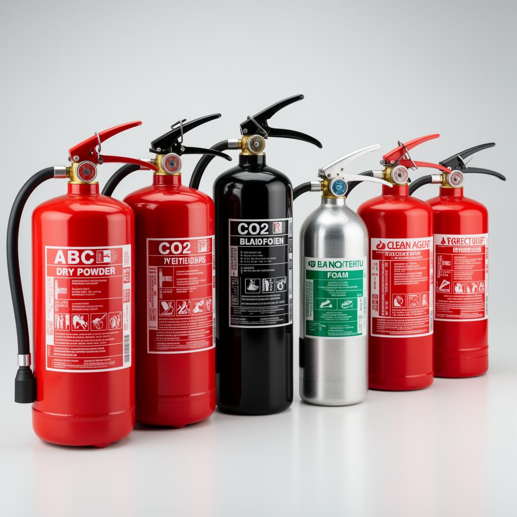 Range of ABC, CO2 and foam fire extinguishers supplied by Safex Fire Extinguisher Delhi